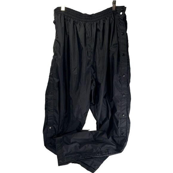 Other - VINTAGE USA Olympics Mens Large Black Windsuit Pants Tearaway Jogger Y2K